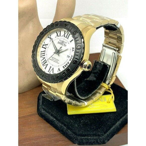 Invicta Men's Watch 14538 Gold Tone Stainless Steel Pro Diver Silver Dial - Picture 12 of 12